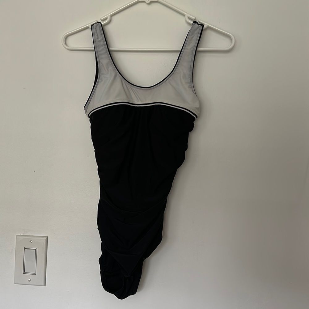 Vintage two tone one piece swimsuit